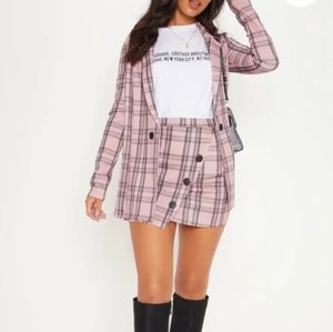 Plaid Skirt and Blazer Set / Co-ord set